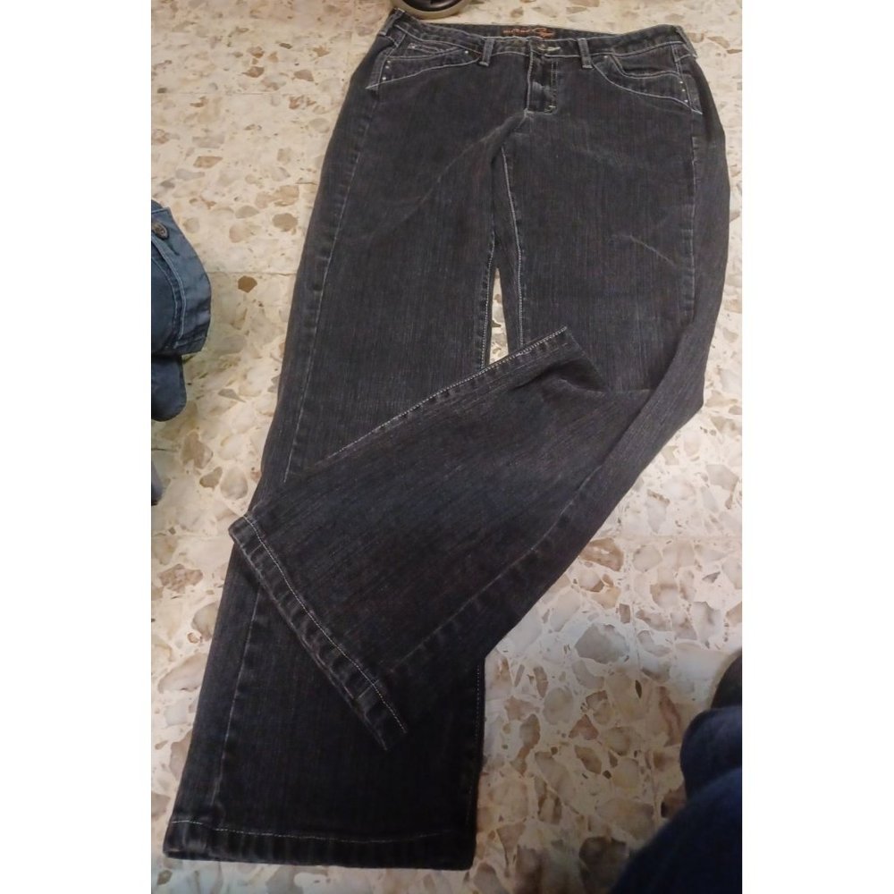 Rider's Copper Y2K Women's Black Jeans Studs & Decorative Stitching 11/12 P